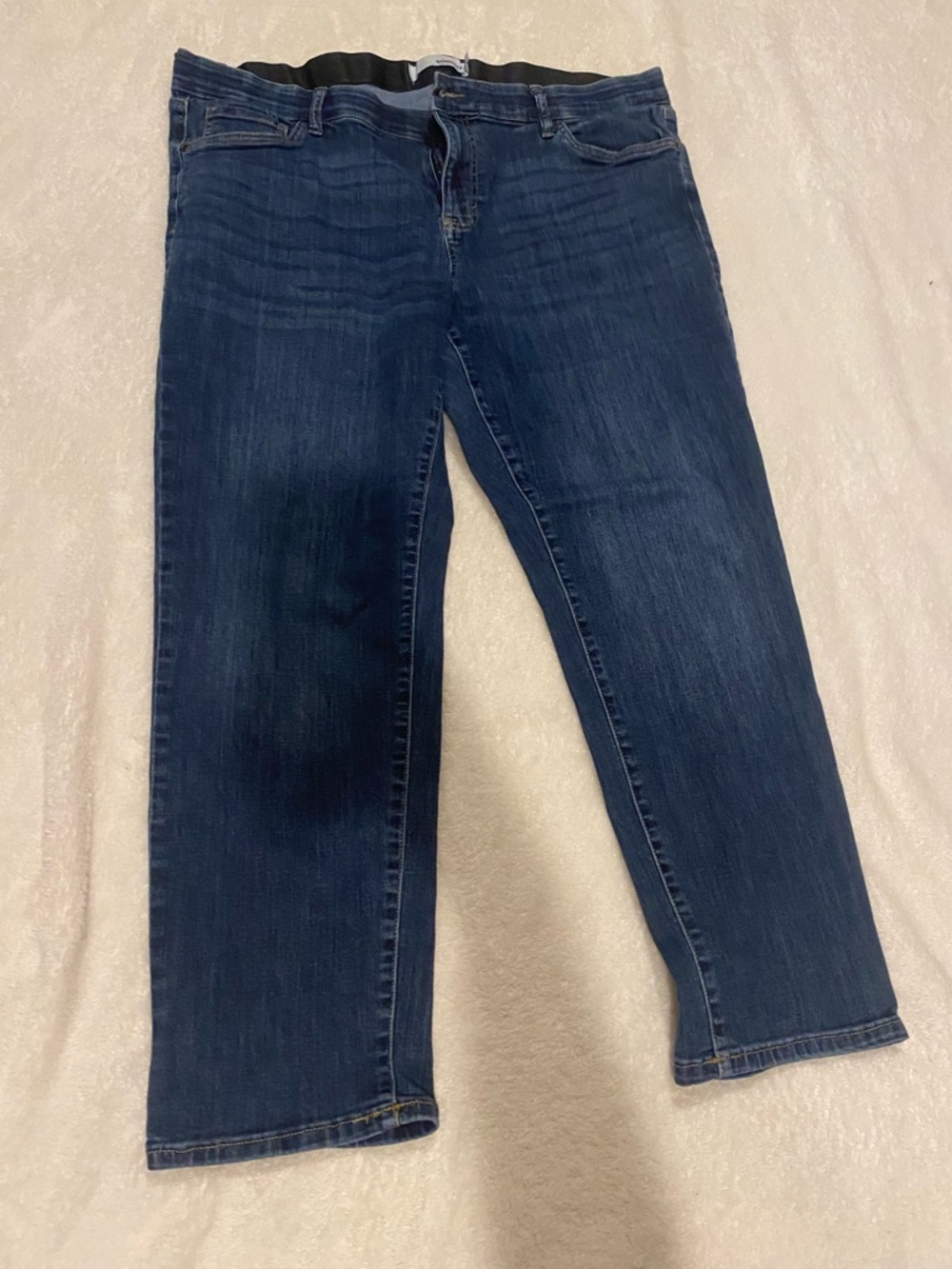 Sonoma Dark Blue Straight-Leg Stretch Jeans